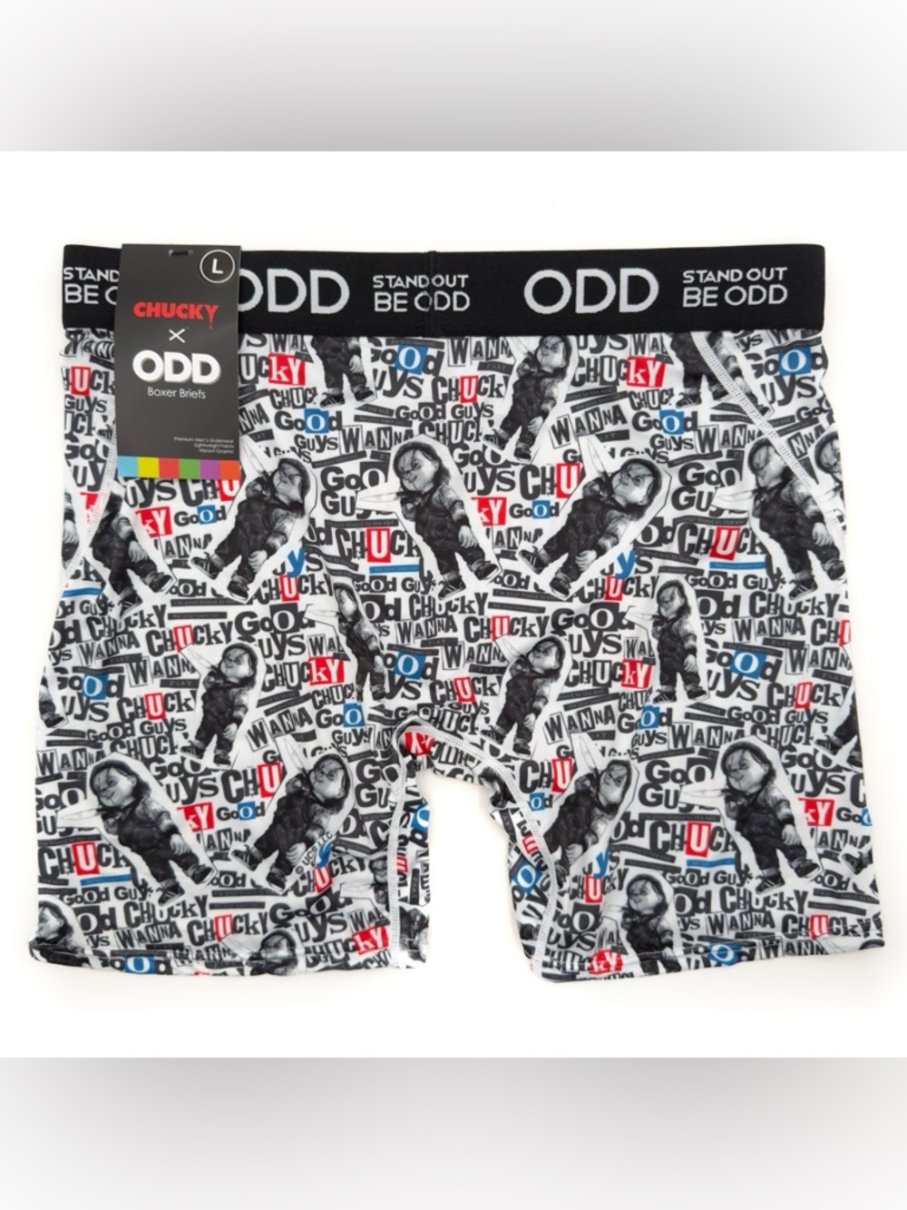 Odd Sox Chucky Child’s Play Boxer Briefs Mens Size Large Underwear 80s Horror